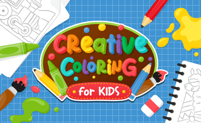 Creative Coloring Banner