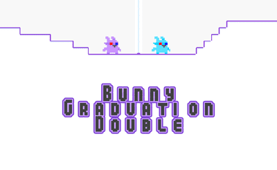 Bunny Graduation Double Banner