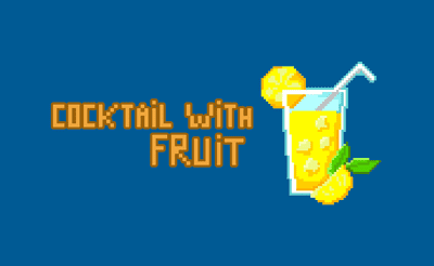 Cocktail with Fruit Banner
