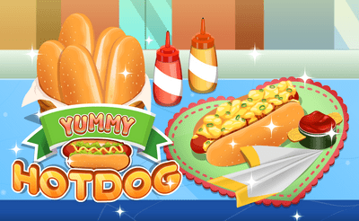 Yummy Hotdog Banner