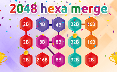 2048 Hex Chain Merge Banner