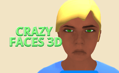 Crazy Faces 3D Banner