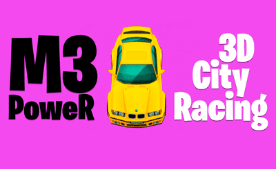 M3 Power 3D City Racing Banner