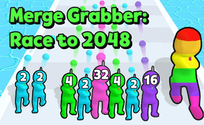 Merge Grabber Race to 2048 Banner