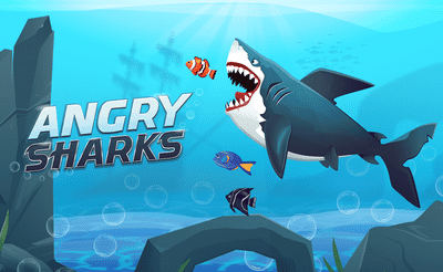 Angry Sharks Banner