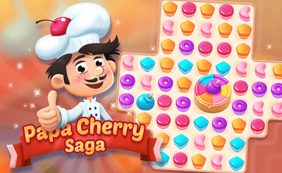 Papa Cherry Saga Banner
