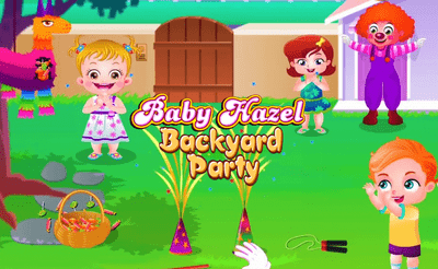 Baby Hazel Backyard Party Banner