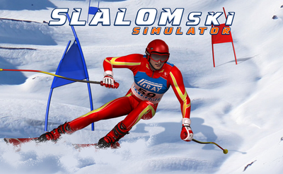 Slalom Ski Simulator Banner