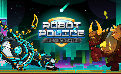 Robot Police Iron Panther Banner
