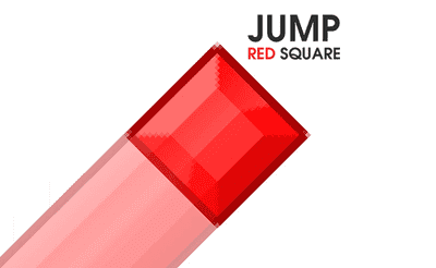 Jump Red Square Banner