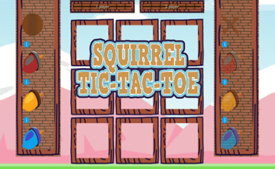 Squirrel Tic Tac Toe Banner