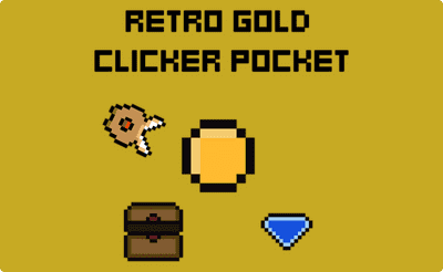 Retro Gold Clicker Pocket Banner
