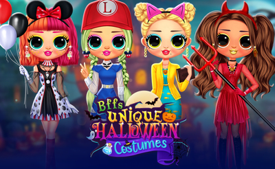 BFFs Unique Halloween Costumes Banner
