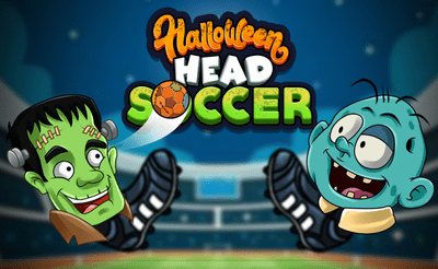 Halloween Head Soccer Banner