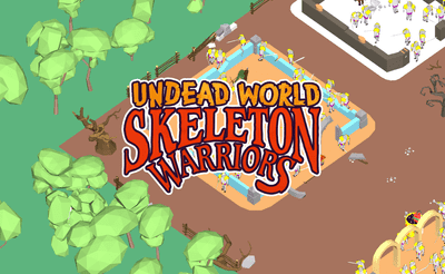 Undead World Skeleton Warriors Banner