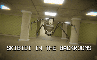 Skibidi in the Backrooms Banner