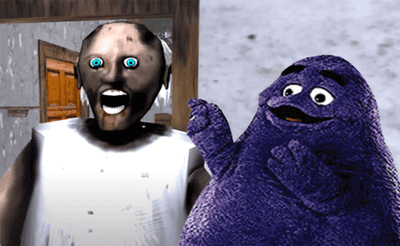 When Granny Met Grimace Shake Banner