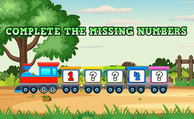 Complete The Missing Numbers Banner