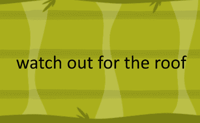 watch out for the roof Banner