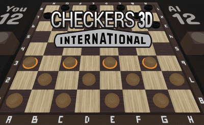 Checkers 3D International Banner