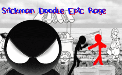 Stickman Doodle Epic Rage Banner