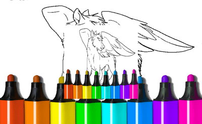 Coloring Pages Of Anime Wolves Banner