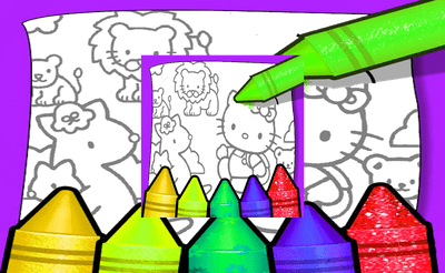 Kid Learning Coloring Pages Banner