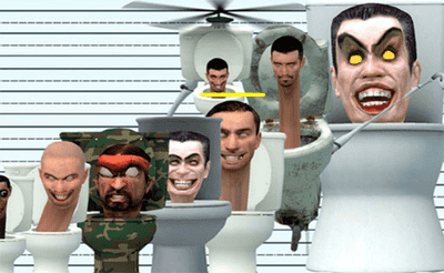 Skibidi Toilet Five Difference Banner