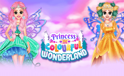 Princess In Colourful Wonderland Banner