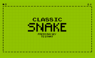 Classic Snake HTML5 Banner