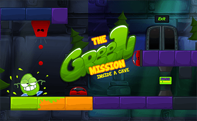The Green Mission Inside a Cave Banner
