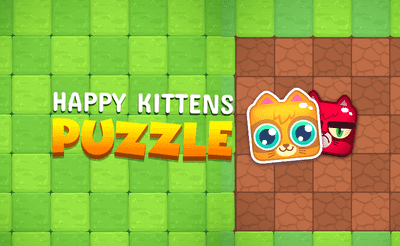 Happy Kittens Puzzle Banner