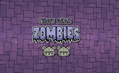 Teddy Bear Zombies Machine Gun Banner