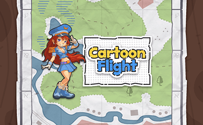 Cartoon Flight Banner