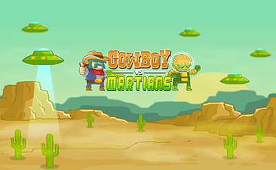 Cowboy VS Martians Banner