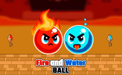 Fire and Water Ball Banner