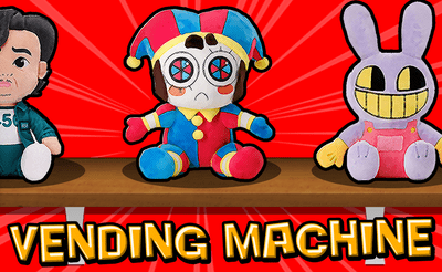 Plush Eggs Vending Machine Banner