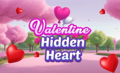 Valentine Hidden Heart Banner