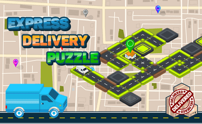 Express Delivery Puzzle Banner