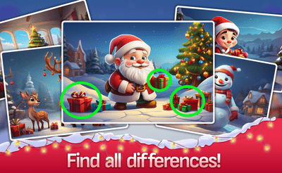 Find the Difference Merry Christmas Banner