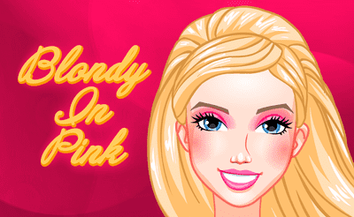 Blondy in Pink Banner