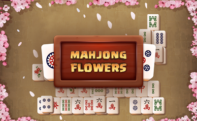 Mahjong Flowers Banner