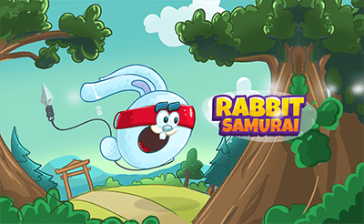 Rabbit Samurai Banner